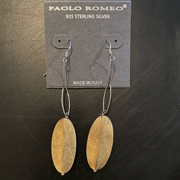 Paolo Romeo Sterling Silver drop earrings - Picture 1 of 2